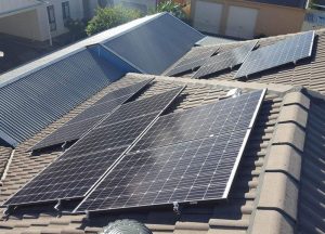 Solar Panels on Roof of House